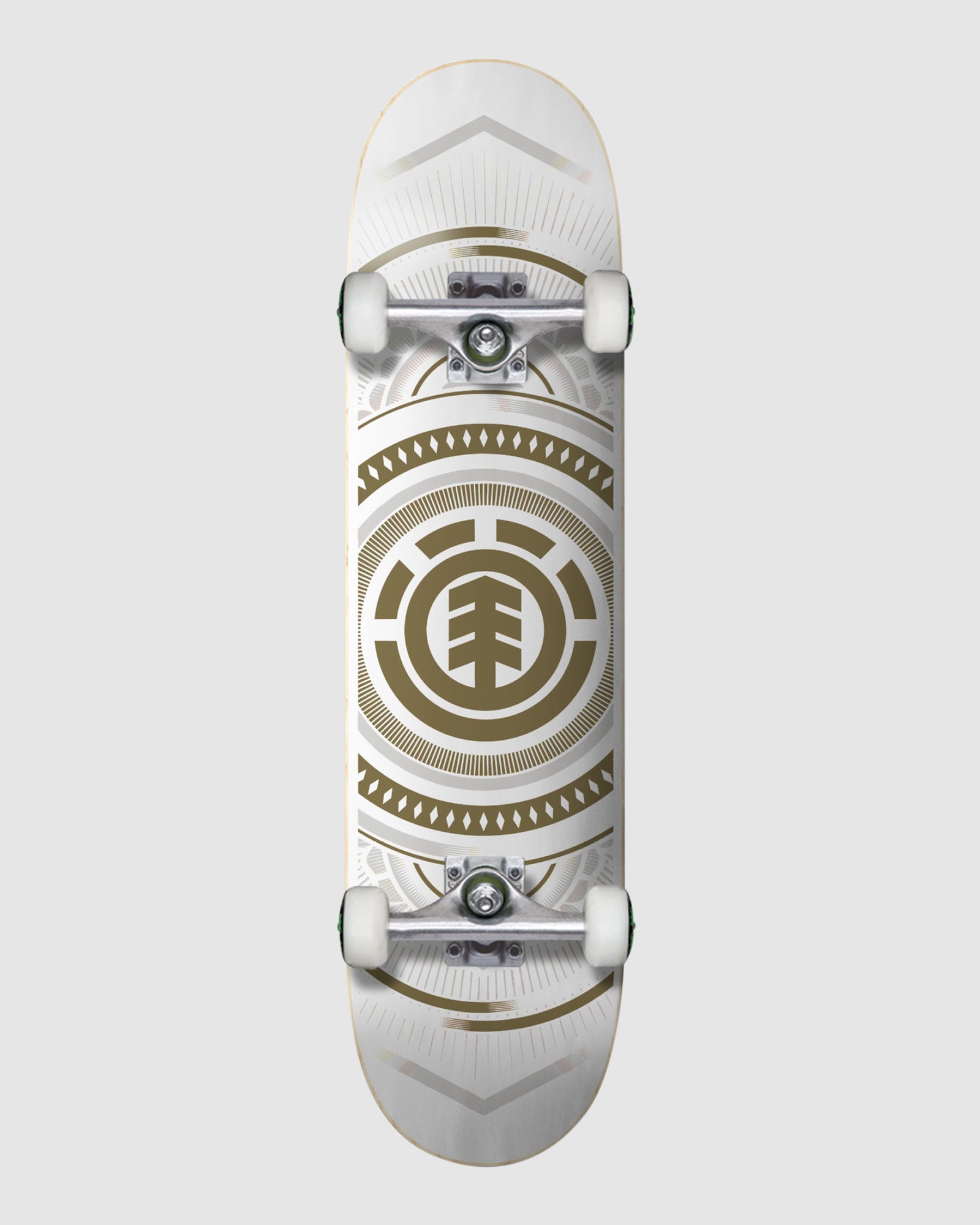 Hatched White Gold Complete Skateboard