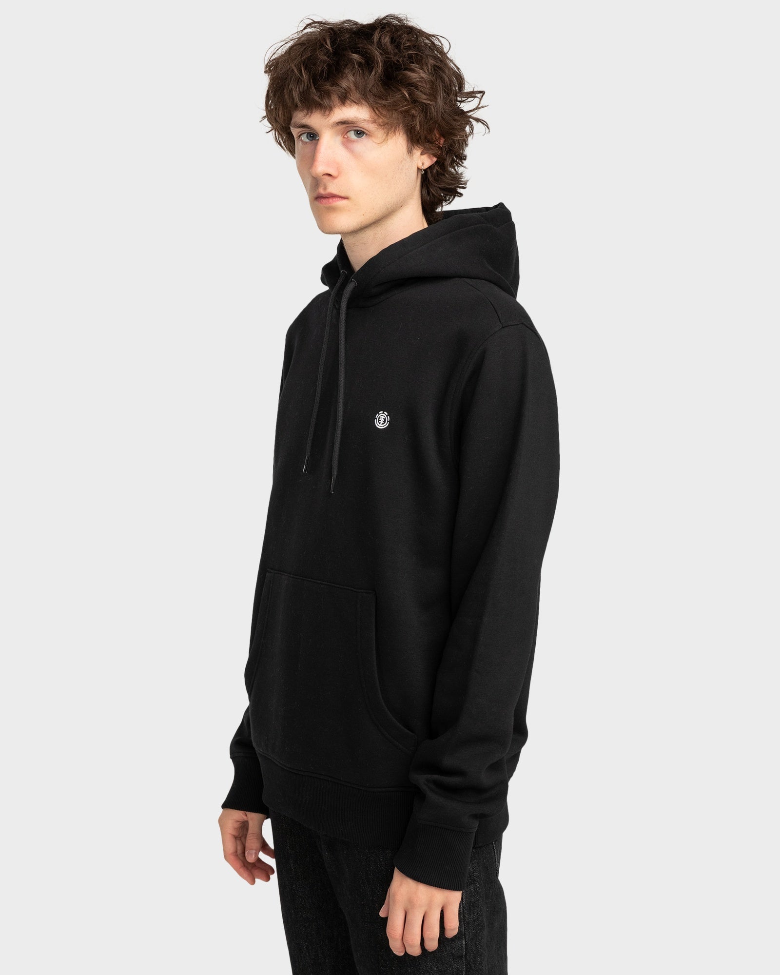 Mens Icon Embroidery Pullover Hoodie