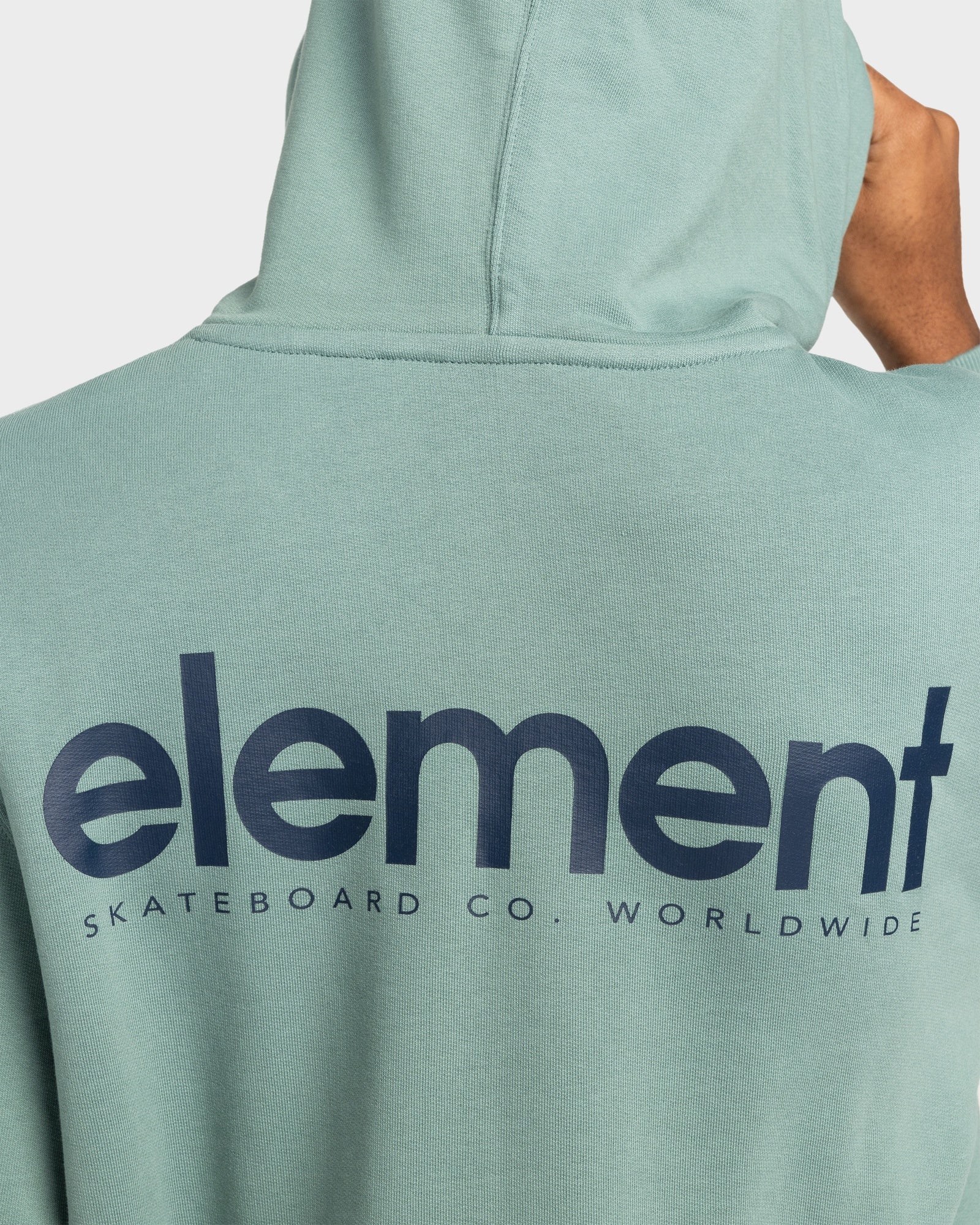 Mens Simple Logo Pullover Hoodie